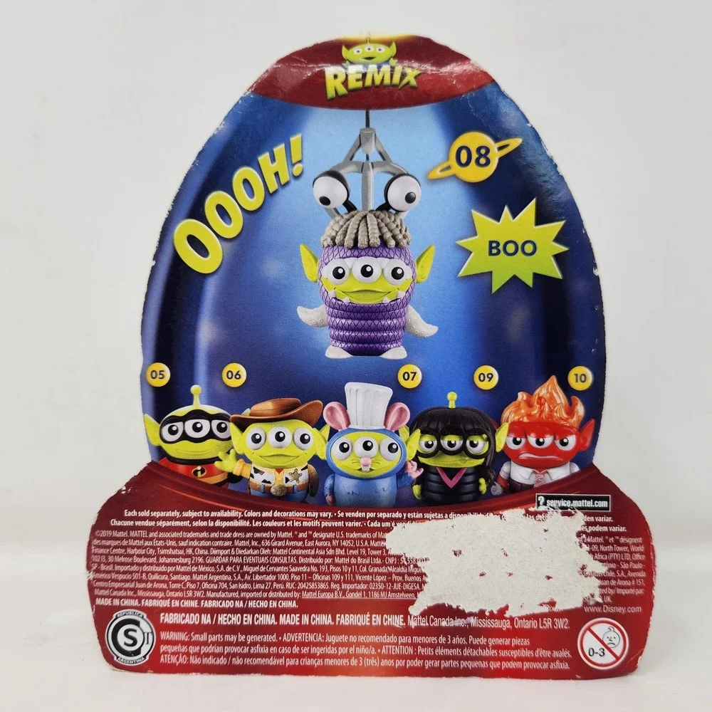 Disney Pixar Remix Alien as Boo Monsters Inc Vinyl Figure 08 Mattel GMJ38 New